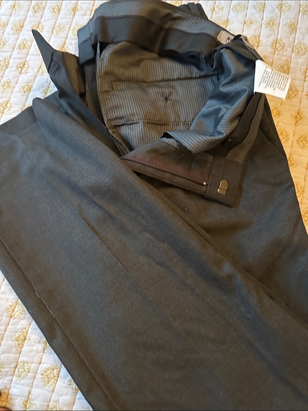 Kenneth Cole Charcoal Trench Coat
